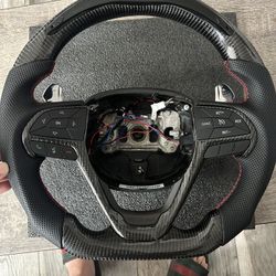 jeep led carbon fiber steering wheel 