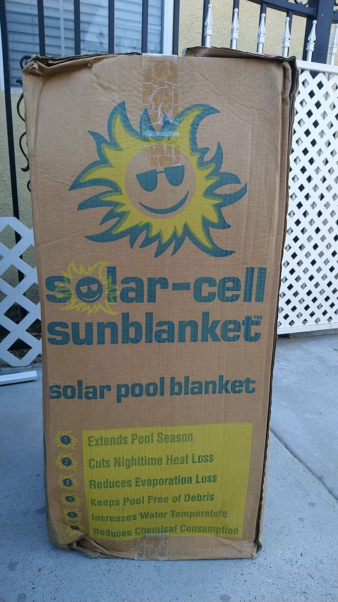 New Solar cell pool cover