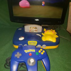 Pikachu Nintendo 64 Console