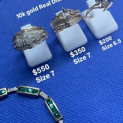 Real Gold And šDiamond Rings