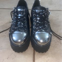 Demonia Spiked Platform Boots Size 9