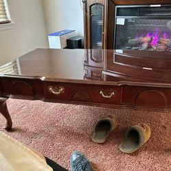 Cherry Wood Coffee Table