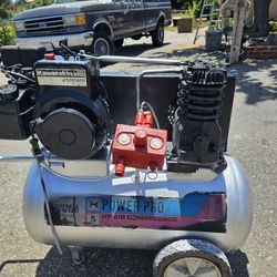 Gas Powered 5HP 20 Gal. Portable Campbell Hausfield Air Compressor