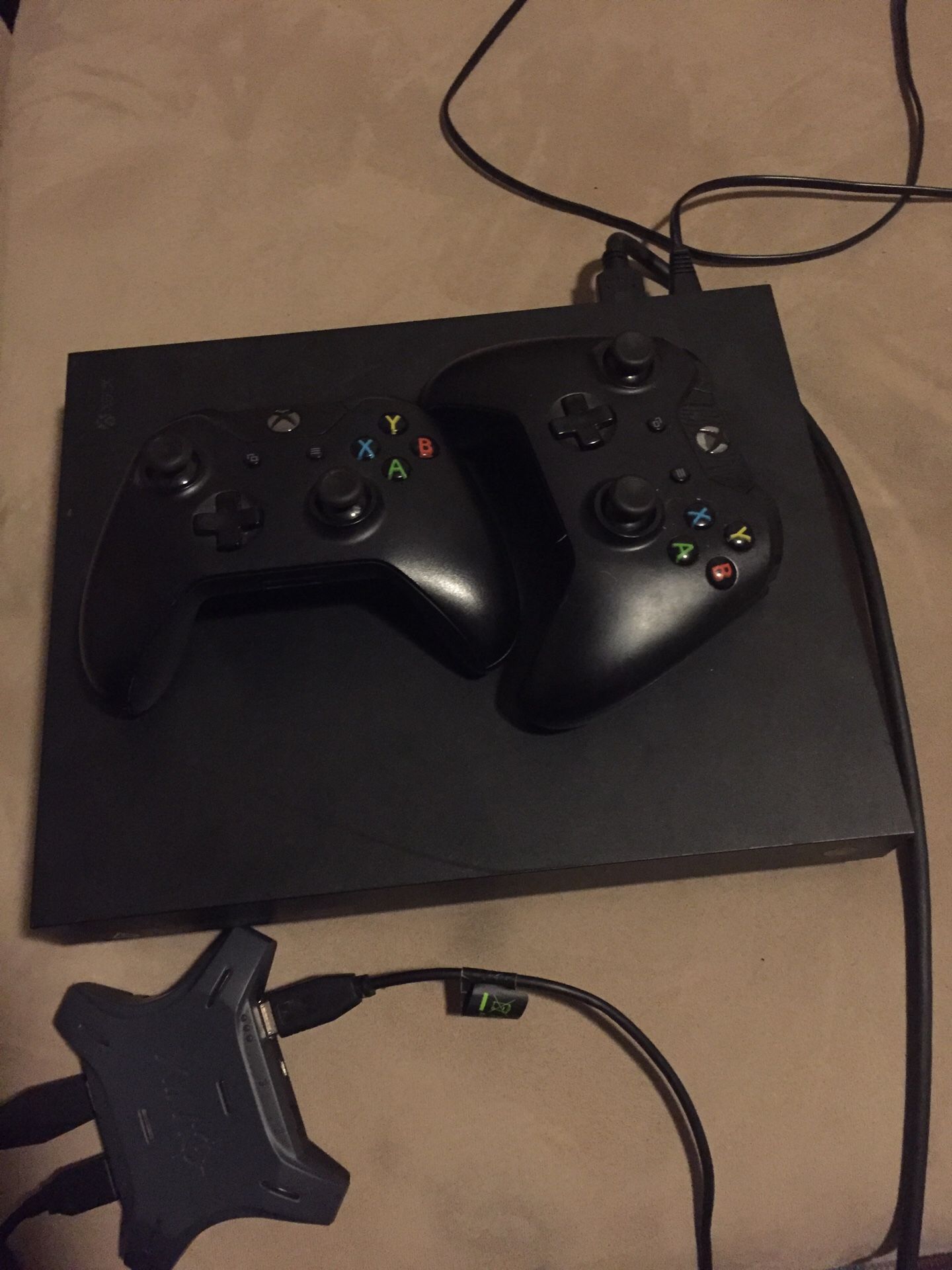 Xbox one X 1Tb w/ mouse&keyboard adapter
