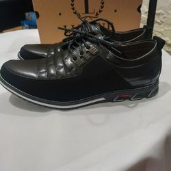 Mens Dress Shoes Casual Business Oxford Derby Orthopedic Leather Shoes Size 9