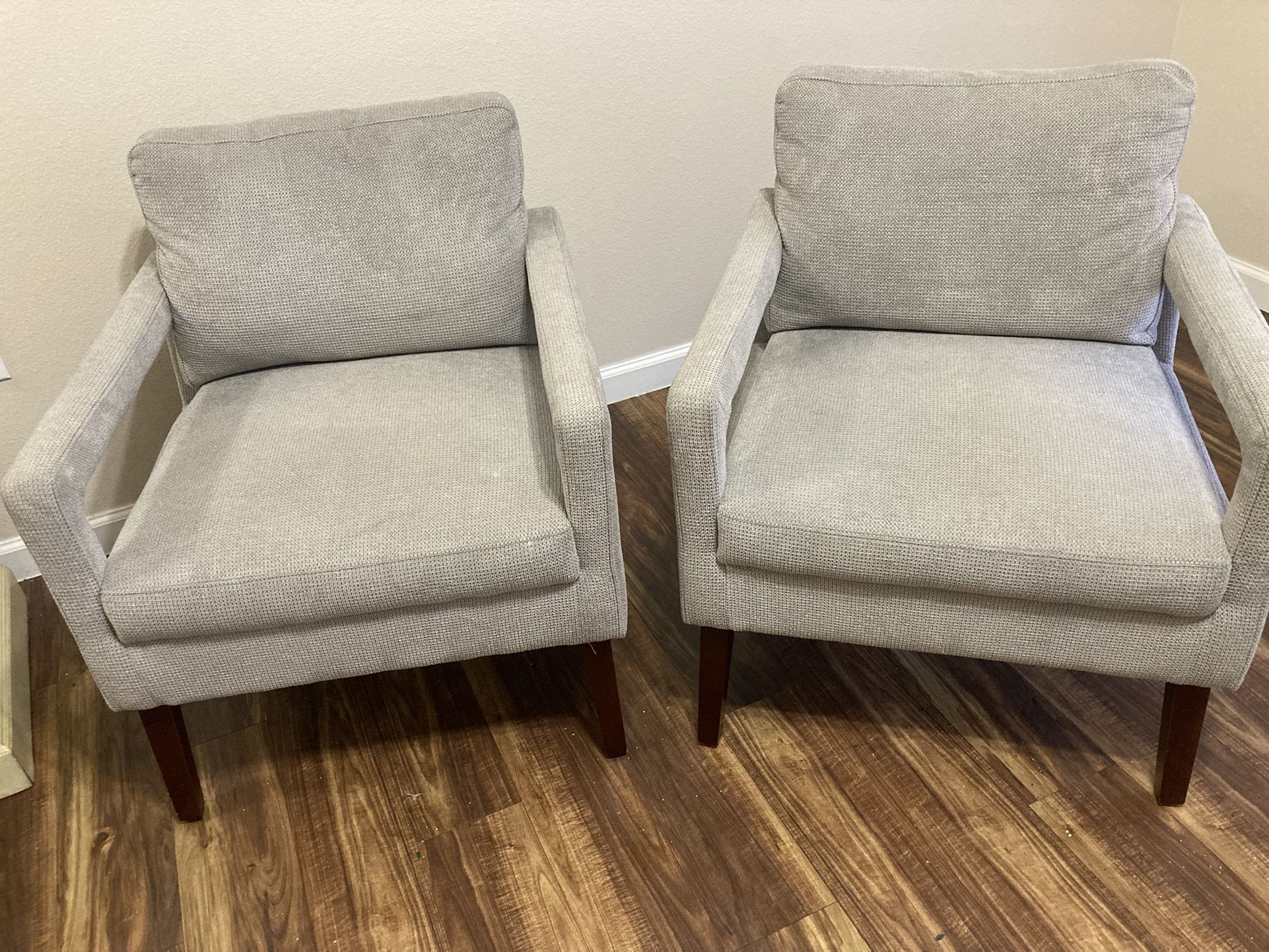 Set Of Gray Chairs