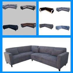 BRAND NEW SECTIONAL COUCHES, ANNAPOLIS GRANITE FABRIC MADE.