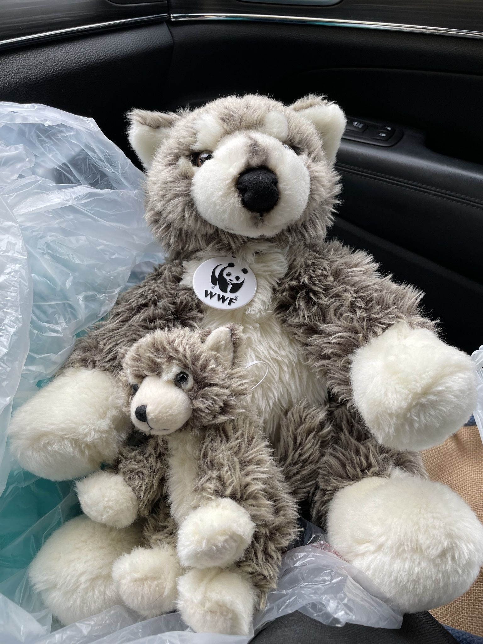 Build A Bear WWF Wolf And Cub
