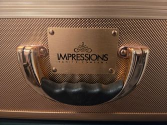 XL impressions vanity case rose gold