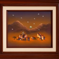  Framed Andean-Style Painting