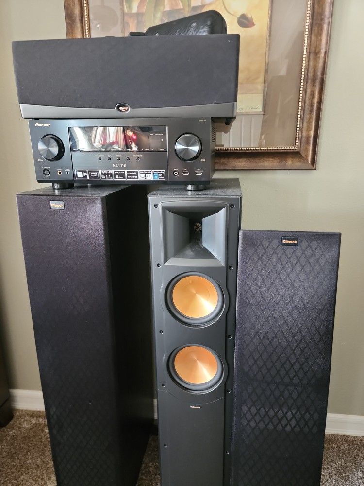 Pioneer Elite Receiver & Klipsch Speakers
