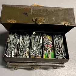 Vintage Metal Lockbox By Bassett Plus Hardware