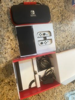 Nintendo Switch OLED White with Carrying Case