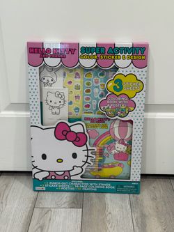 Hello kitty coloring set