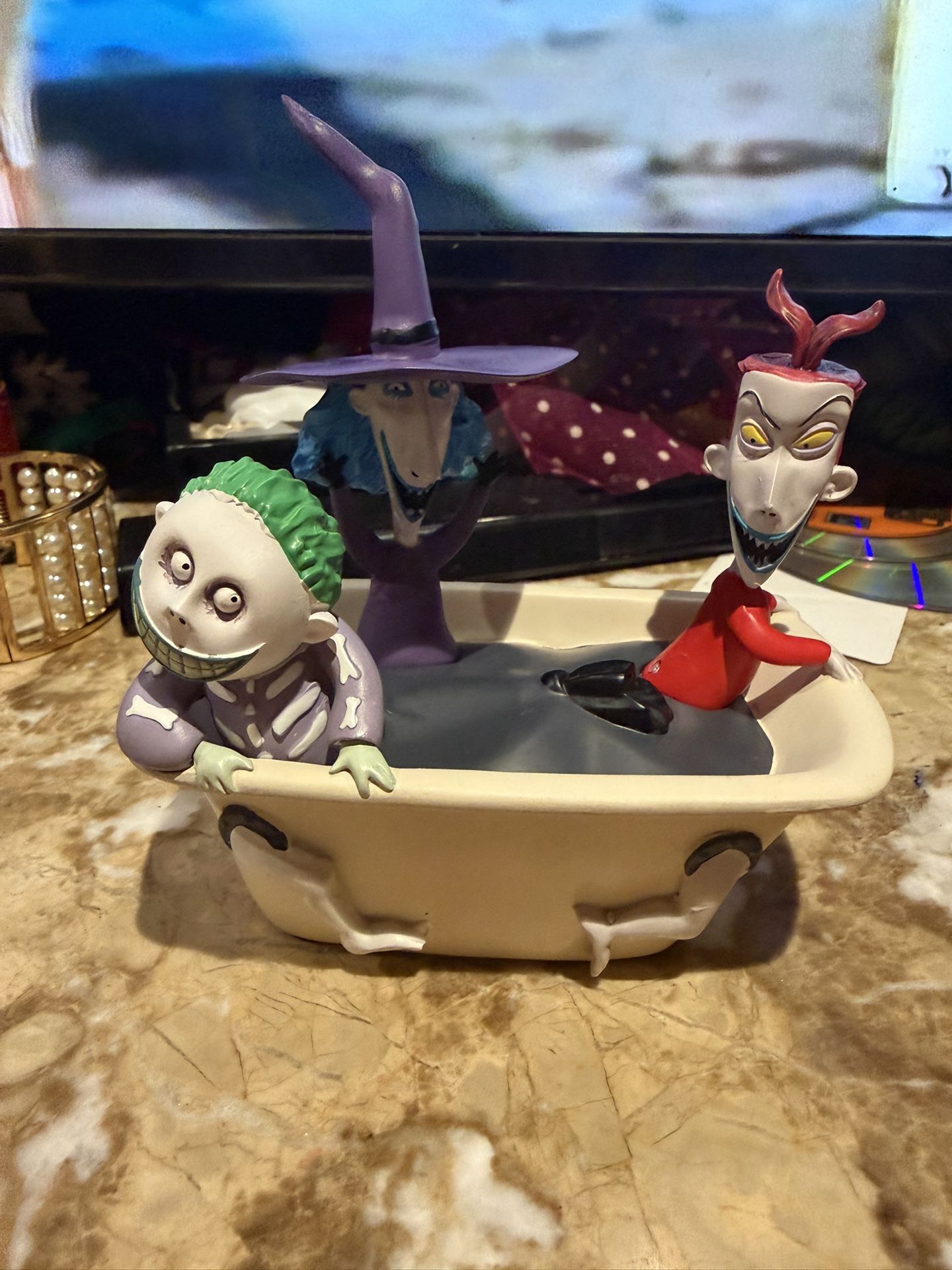 Disney Lock Shock & Barrel Accessory Tray The Nightmare Before Christmas 2022 The Red Kid Missing Tail