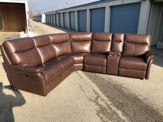 Power Reclining Sectional Couch