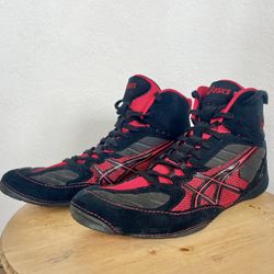 Asics Cael Sanderson V5.0 Red Rare Wrestling Shoes Size 15