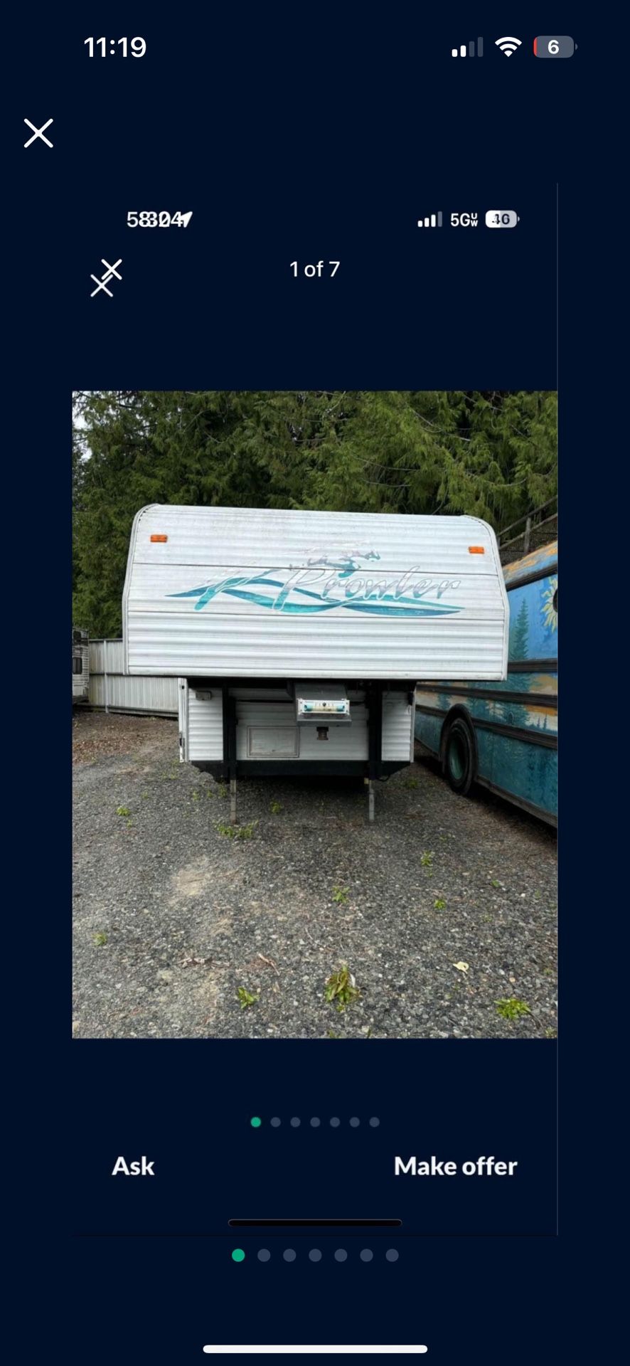 1997 Fleetwood Prowler 5th Wheel