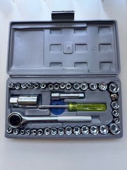40pcs Set Of Automotive And Motorcycle Combination Tools, Socket Set, Toolbox Set, Wrench And Socket