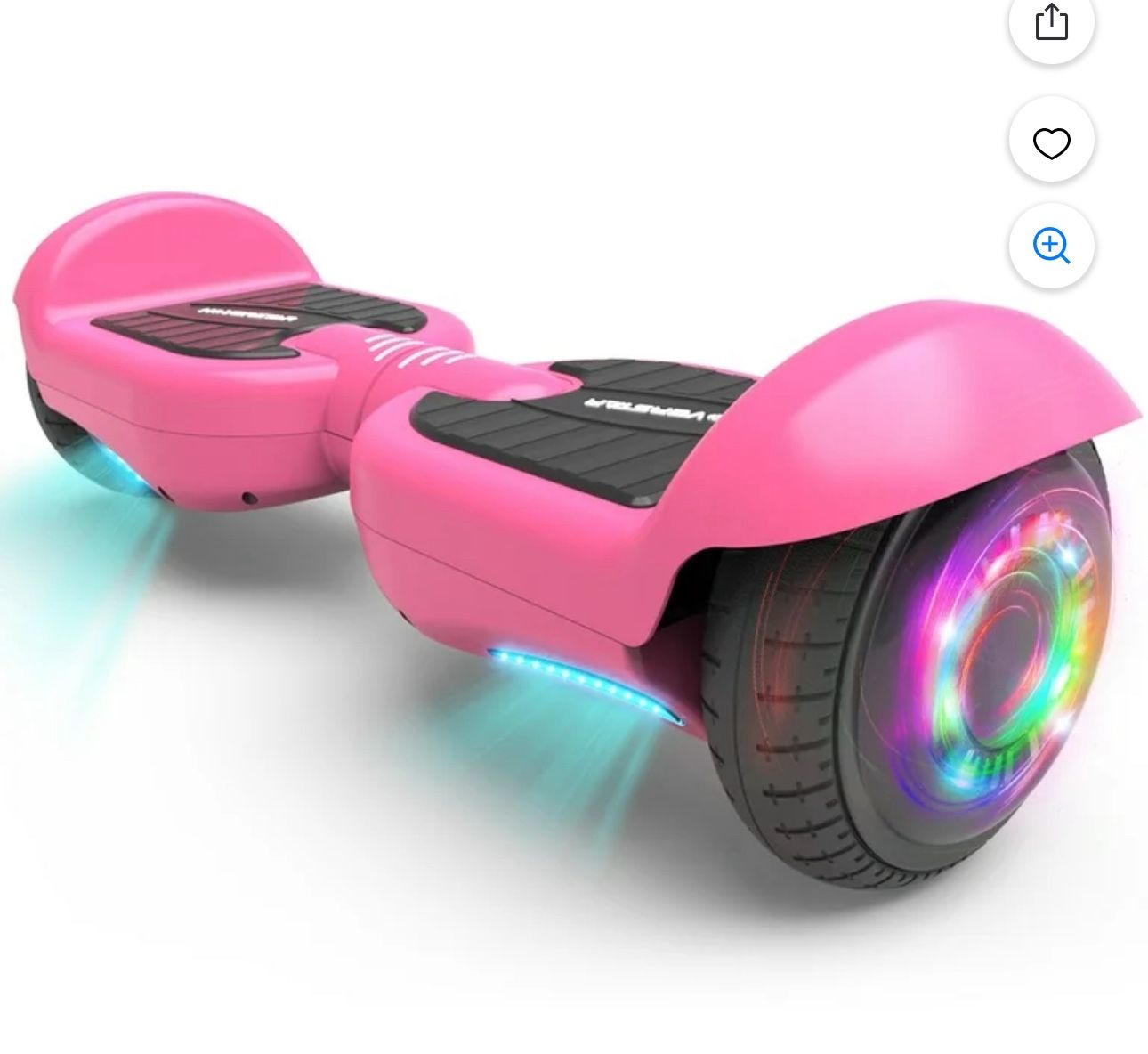Hoverboard 6.5" Listed Two-Wheel Self Balancing Electric Scooter with LED Light Pink