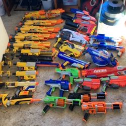 Nerf Lot Toy Blaster, Darts, And Accessories OBO