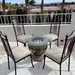 Glass Table with Chairs 