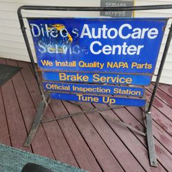 Napa Service Center Sign