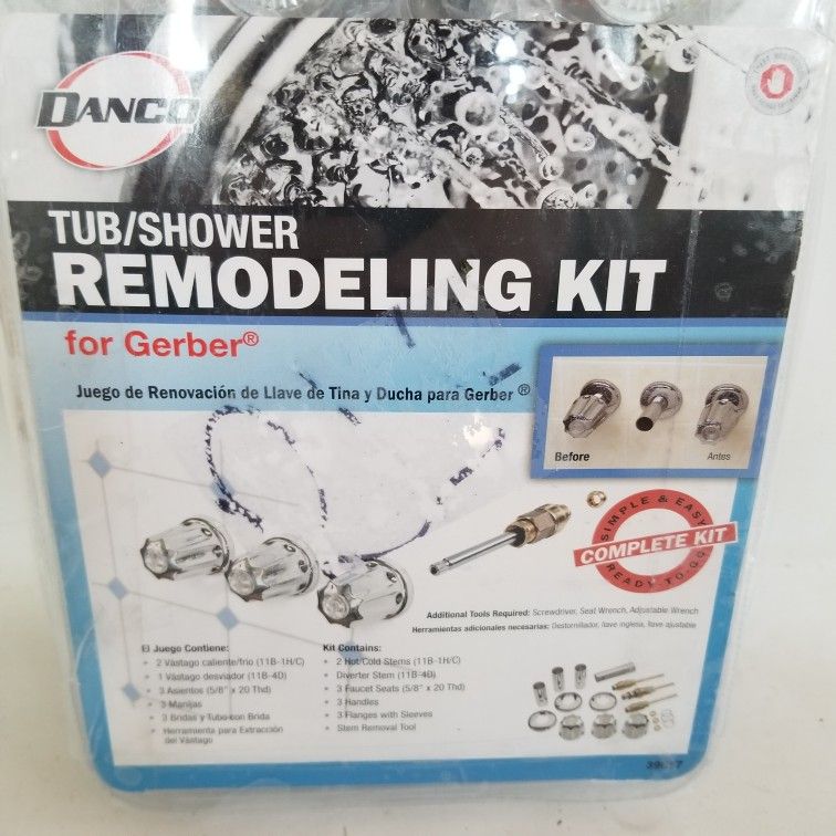 DANCO Bathtub and Shower 3Handle Remodel/Rebuild Trim Kit for Gerber