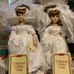 Porcelain Bride Dolls