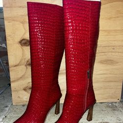 Red Vince Camuto Boots 