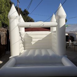 White Bounce House Ball Pit For Sale 