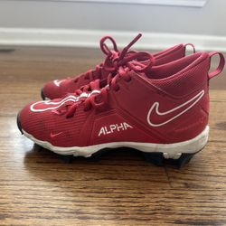 Boys Nike alpha menace football cleats- size 3.5