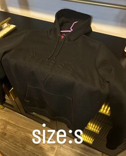 Guess Black Pullover Hoodie (Puffed Logo) Menβs Small β $20 FIRM
