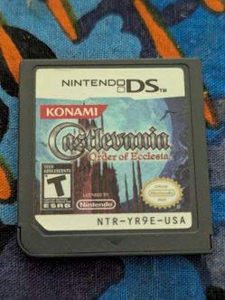 Castlevania Order of Ecclesia Nintendo DS 2008 Cartridge game with cartridge protector