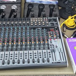 Podcast Equipment/Soundboard w/Mics