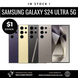 Samsung Galaxy S24 Ultra (Unlocked) (Pre-owned) 256GB / Good - $1 Down - Payment Plan Available