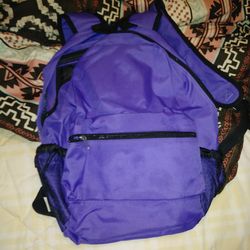 Ap book bag with tags brand new purple and black