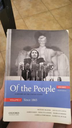 Text Book "Of The People" A History Of The United States Since 1865 Vol.2