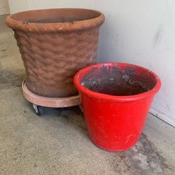 2 Flower Pot 16” And 10”
