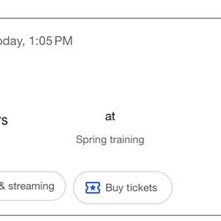 Mariners @ Cubs 3/12