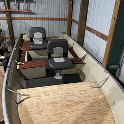 14ft Lund Project Boat W/8HP Four stroke and Extras