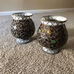 Mosaic Candle Holders 