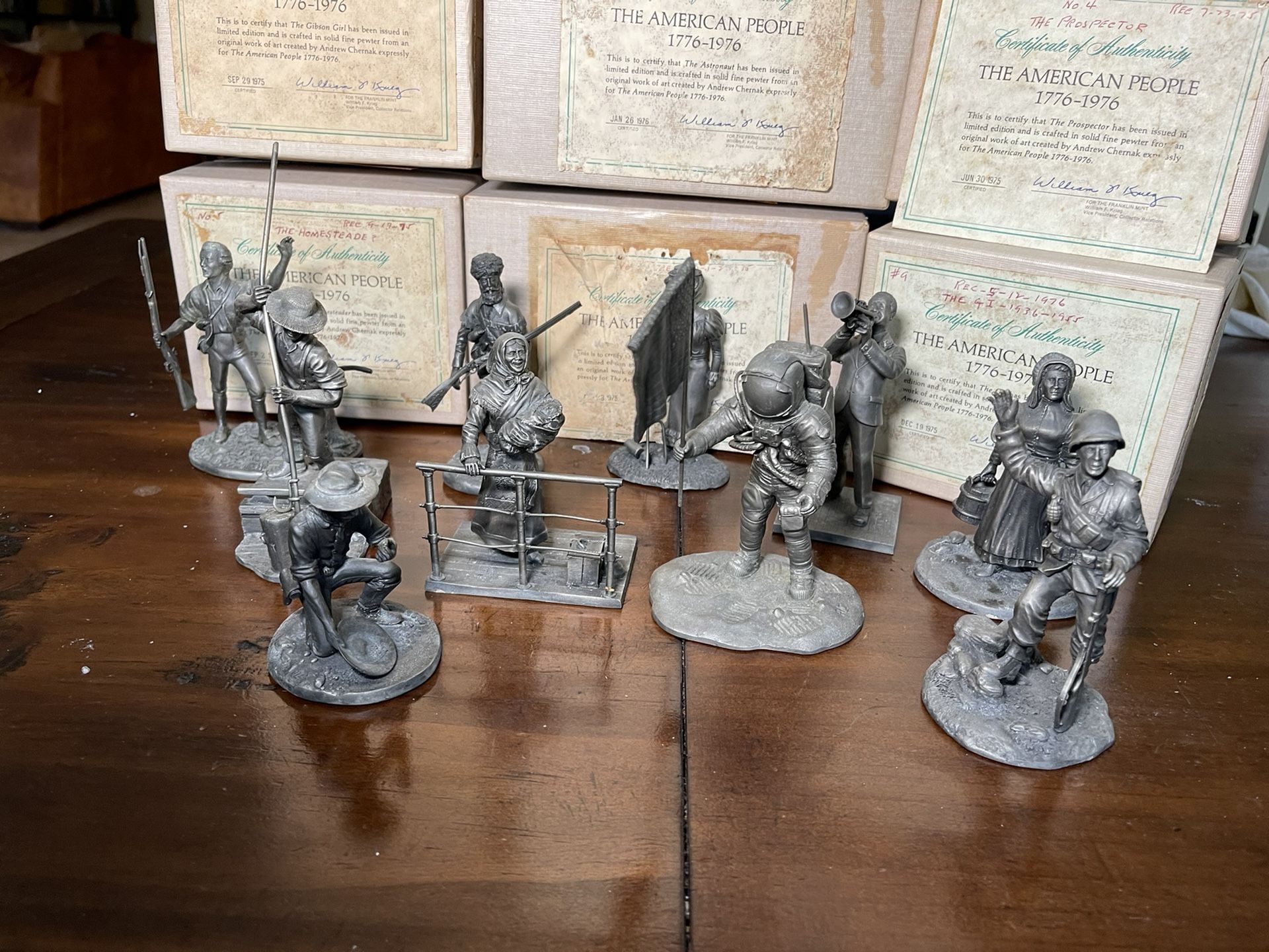 FREE! Franklin Mint - People of Colonial America 10 pieces