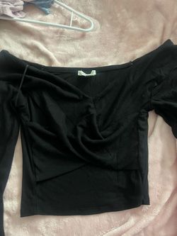 black off the shoulder top