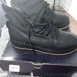 Af1 Sf Blk/gum Bottom Size 9.5
