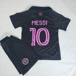 KIDS Inter Miami Black Messi #10 Fan Version Soccer Jersey Football Shirt 2026/27