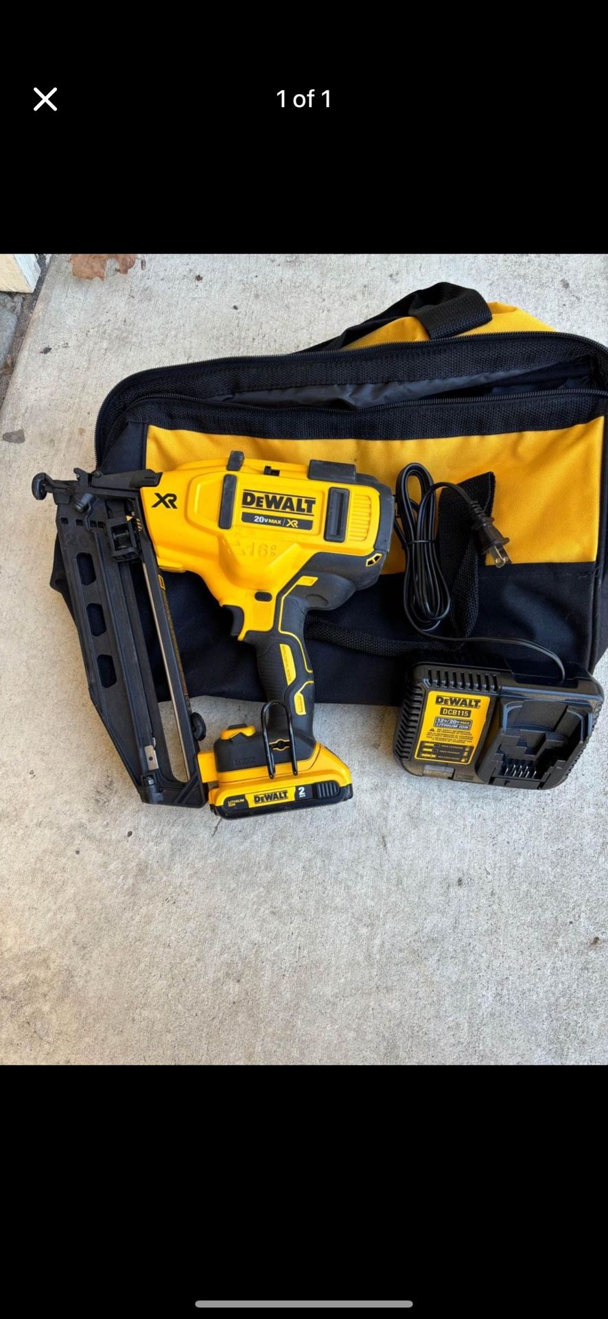 DEwalt 16g Nail Gun Kit