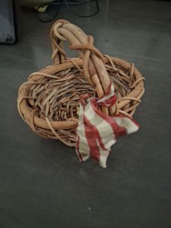 Set of 3 Wicker Baskets with Handles