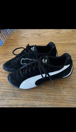 Women’s Vintage Puma Silhouette Cat Athletic Shoes Size 6 Black Suede Felt Material & Leather