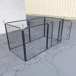 (NEW) $85 Heavy Duty 32” Tall x 32” Wide x 6-Panel Pet Playpen Dog Crate Kennel Exercise Cage Fence 